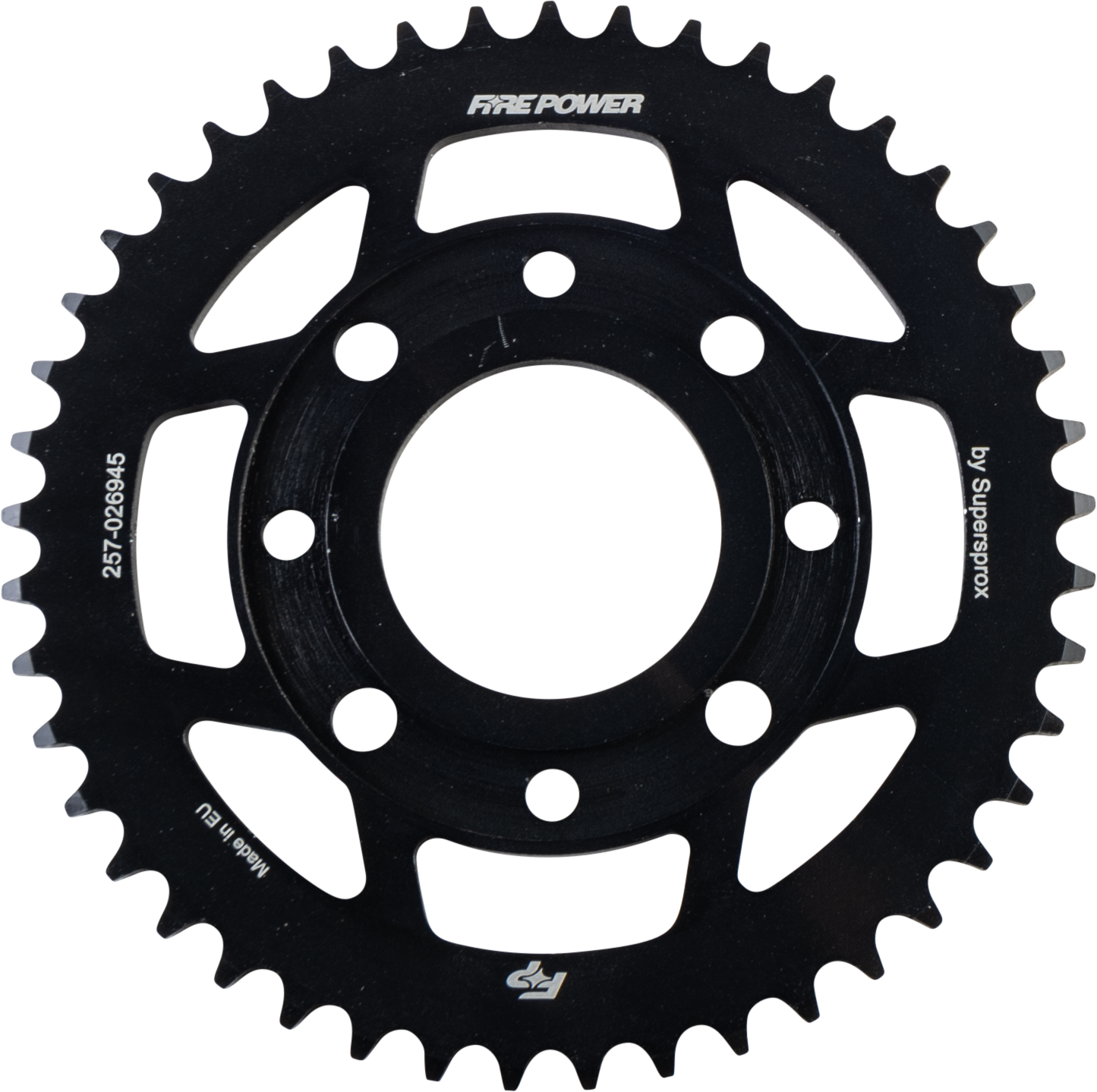FIRE POWER REAR SPROCKET STEEL 45T BLK - FPS-269-45- BLK